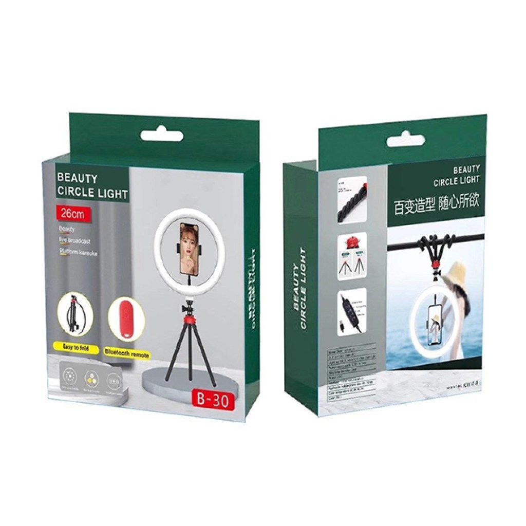 επαγγελματικό-φωτογραφικό-φωτιστικό-δαχτυλίδι-ring-light-με-εύκαμπτη-βάση-bluetooth-26cm